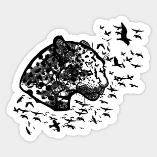 Forest Leopard Sticker